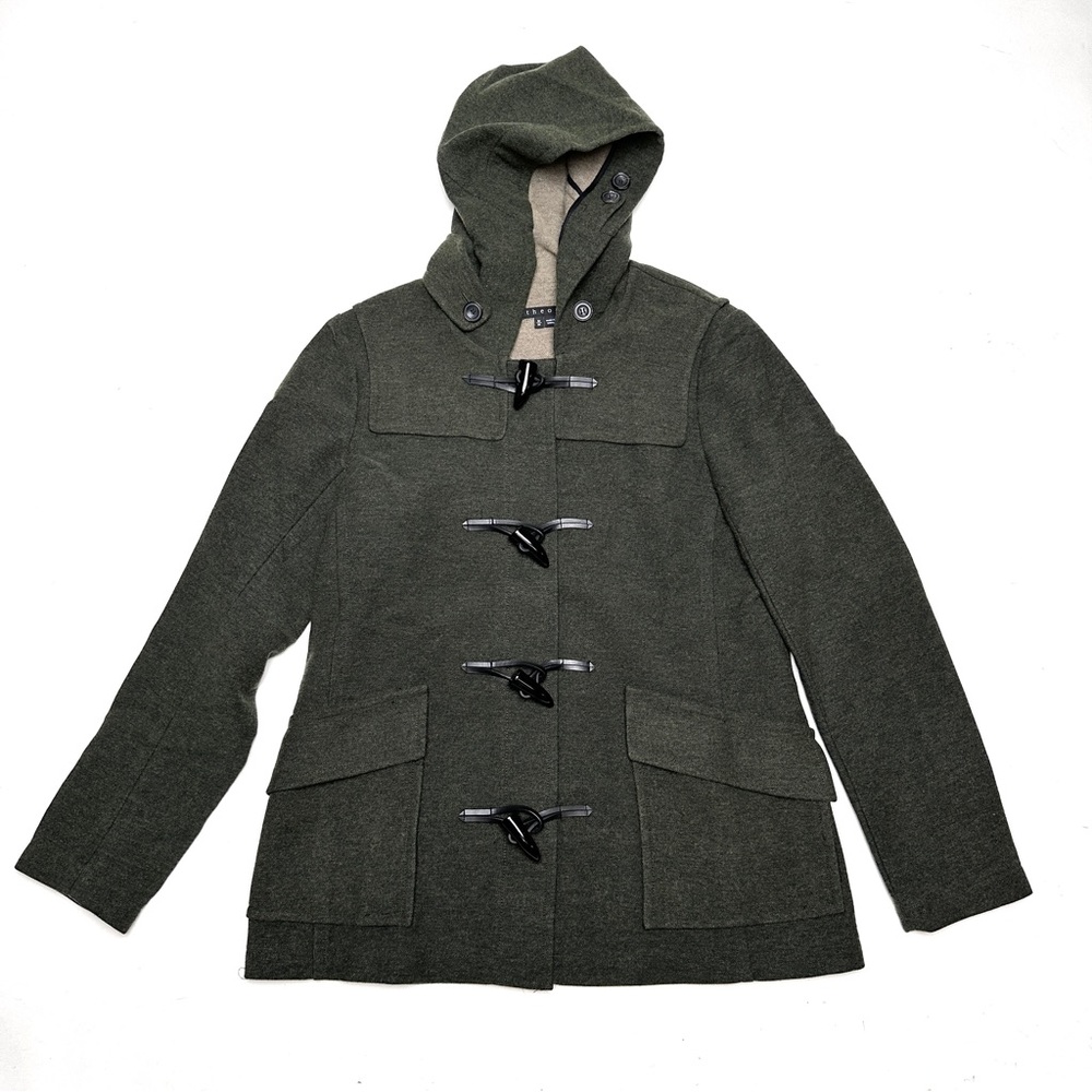 Theory Wool Blend Jacket Green Women’s Sz M